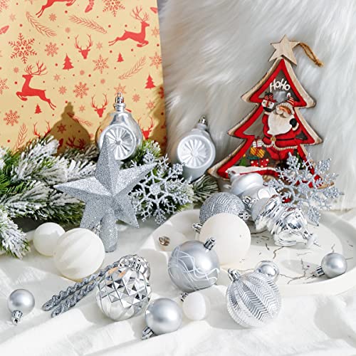 103-Pack Assorted Christmas Ball Ornaments