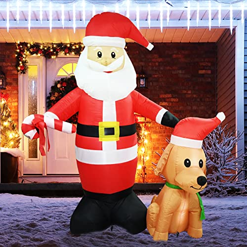 Halloween Inflatables Grim Reaper, Spooky Ghost with Sounder Outdoor Decorations, Double-Sided Design