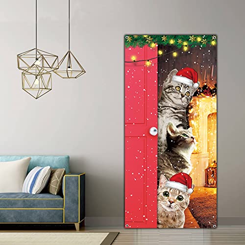 Cute Christmas Door Cover Decorations