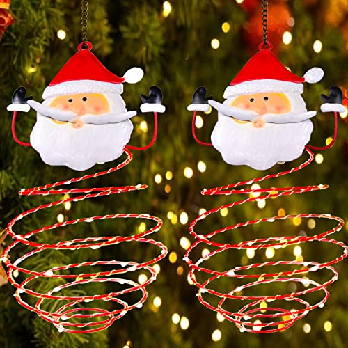 2 Pack Christmas Hanging Solar Lanterns
