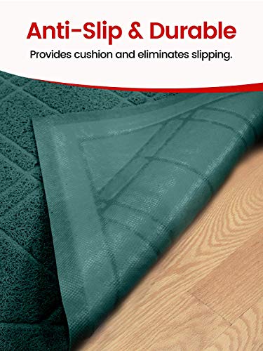 Universal Doormat | XL Size 42” x 35” | Anti-Slip Durable & Washable | Low Profile, Dirt & Dust Absorber