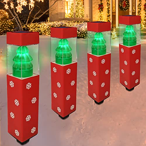 4 pack Christmas Pathway Lights Decoration