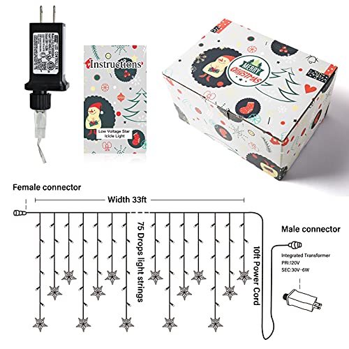 400 LED 33FT Christmas Lights Outdoor Decoration