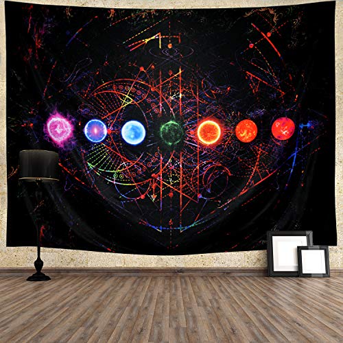 Chakra Yoga Meditation Tapestry for Home Decor