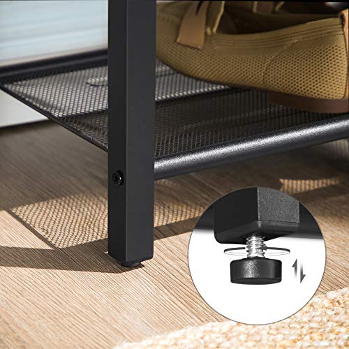 Padded Bench w/ Storage Box & Shoe Shelf