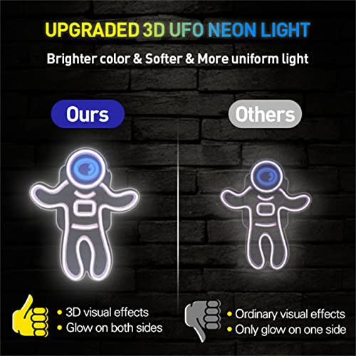 Astronaut Neon Light USB Powered w/ ON/Off Switch, (Blue White)