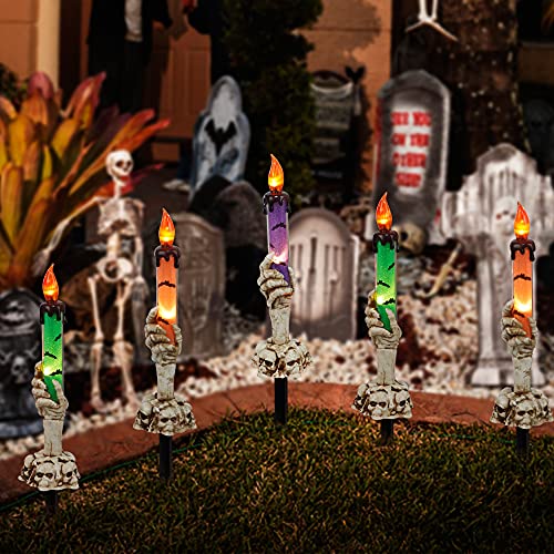 8 Pcs Hanging Witch Hats, 14ft 56 LEDs Remote Control String Lights, Battery Powered with 8 Lighting Modes for Garden, Yard, Tree