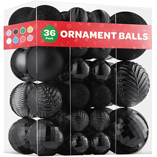 Set of 36 Christmas Ball Ornaments