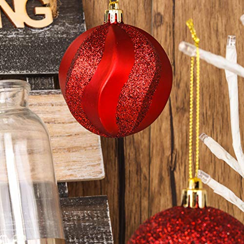 31pcs 2.75in & 1.97in Shatterproof Balls for Christmas Decoration