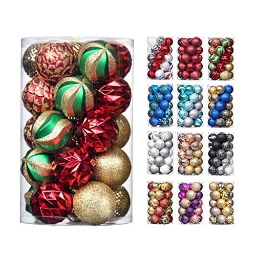 31pcs 2.75in & 1.97in Shatterproof Balls for Christmas Decoration