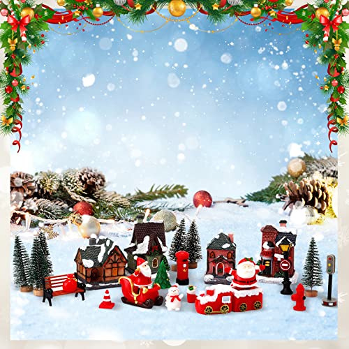 26 Pieces Christmas Lighted Village Set