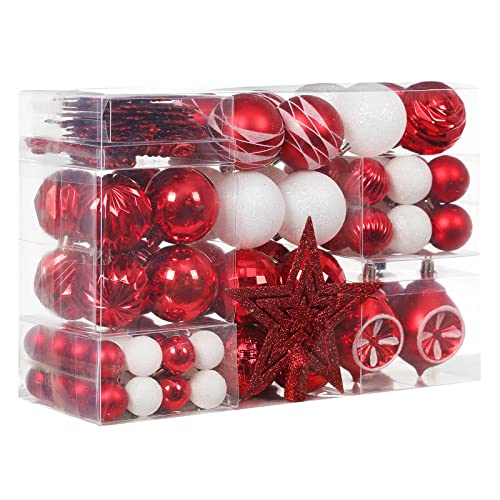 103-Pack Assorted Christmas Ball Ornaments