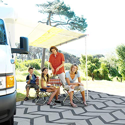 Modern Reversible Mats, Plastic Straw Area Rug 5'x8'