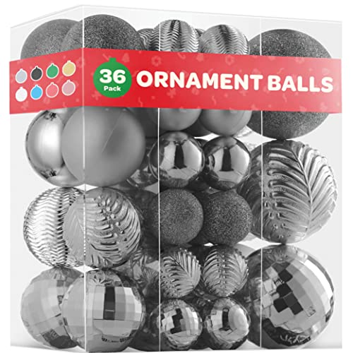 Set of 36 Christmas Ball Ornaments