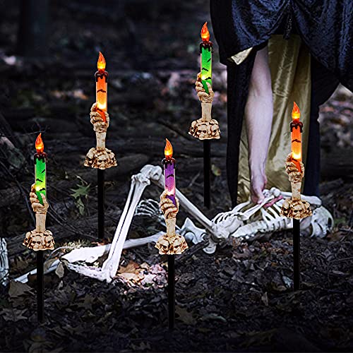 8 Pcs Hanging Witch Hats, 14ft 56 LEDs Remote Control String Lights, Battery Powered with 8 Lighting Modes for Garden, Yard, Tree