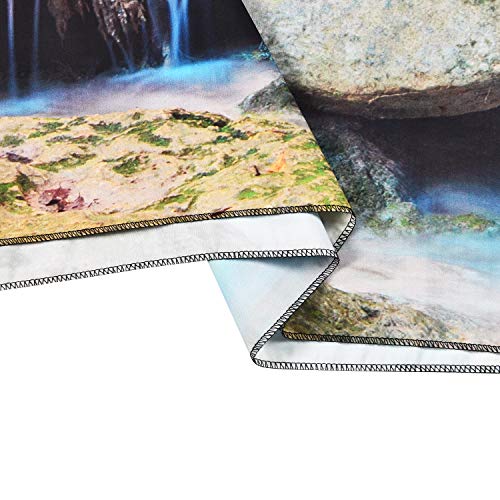 Nature Stone River Waterfall Forest Tapestry