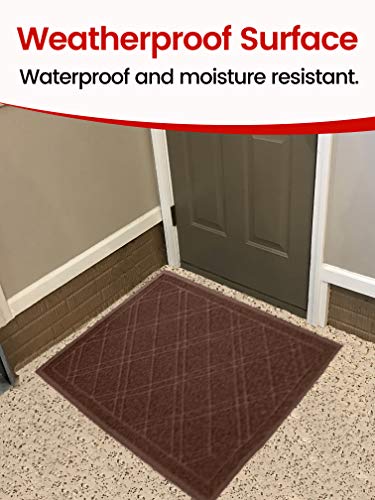 Universal Doormat | XL Size 42” x 35” | Anti-Slip Durable & Washable | Low Profile, Dirt & Dust Absorber