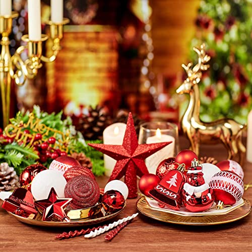 103-Pack Assorted Christmas Ball Ornaments