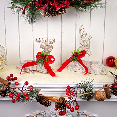 Lying Reindeer Figurine for Christmas Decoration