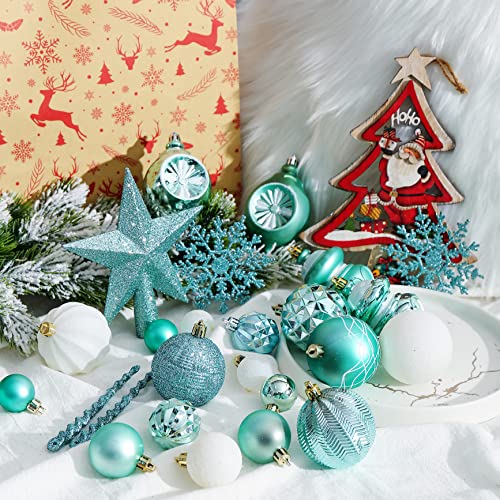 103-Pack Assorted Christmas Ball Ornaments