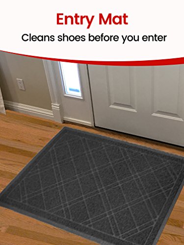 Universal Doormat | XL Size 42” x 35” | Anti-Slip Durable & Washable | Low Profile, Dirt & Dust Absorber