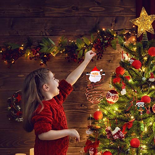 2 Pack Christmas Hanging Solar Lanterns