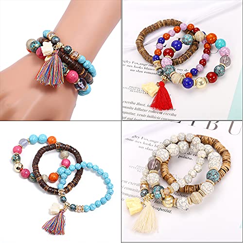 9 Sets Bohemian Bracelets for Women