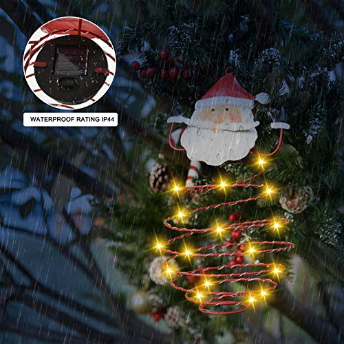 2 Pack Christmas Hanging Solar Lanterns