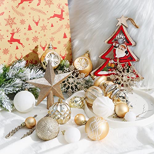 103-Pack Assorted Christmas Ball Ornaments