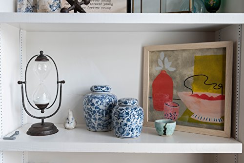 Blue & White Ceramic Ginger Jar with Lid