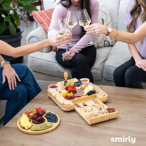 Bamboo Cheese Boa & Knife Set: Large Charcuterie