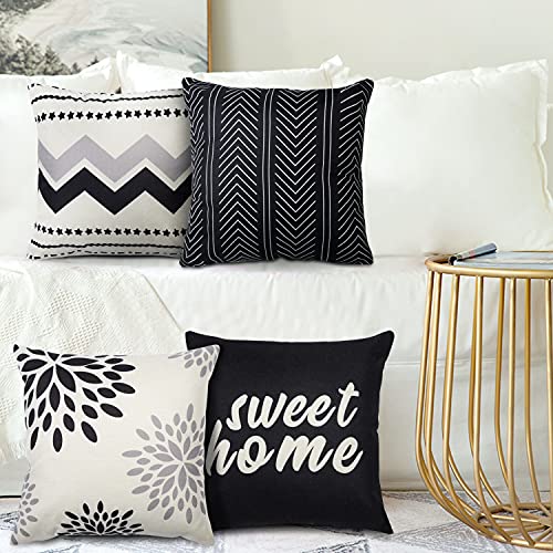 Set of 4 Christmas Throw Pillow Covers 18 x 18