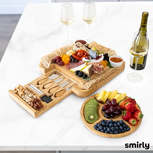 Bamboo Cheese Boa & Knife Set: Large Charcuterie