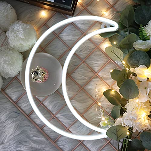 LED Moon Neon Light for Home Decoration