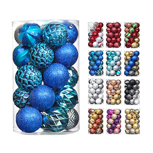 31pcs 2.75in & 1.97in Shatterproof Balls for Christmas Decoration