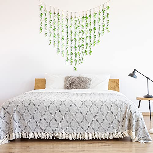 Hanging Wall Decor Artificial Boho Decor Fake Eucalyptus Vine Decoration for Bathroom Bedroom Farmhouse