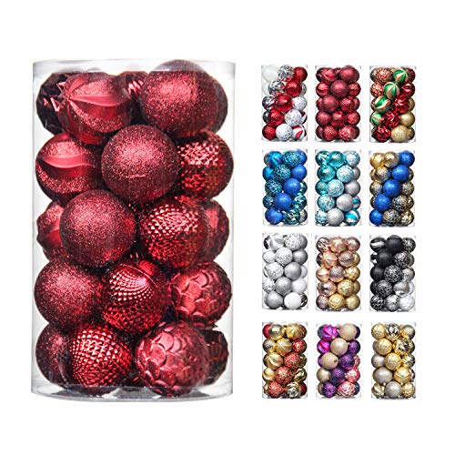 31pcs 2.75in & 1.97in Shatterproof Balls for Christmas Decoration
