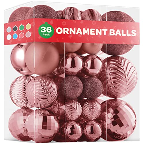 Set of 36 Christmas Ball Ornaments