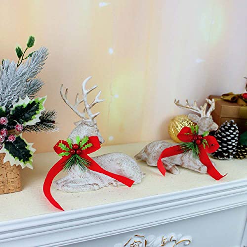 Lying Reindeer Figurine for Christmas Decoration