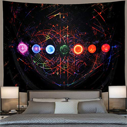 Chakra Yoga Meditation Tapestry for Home Decor