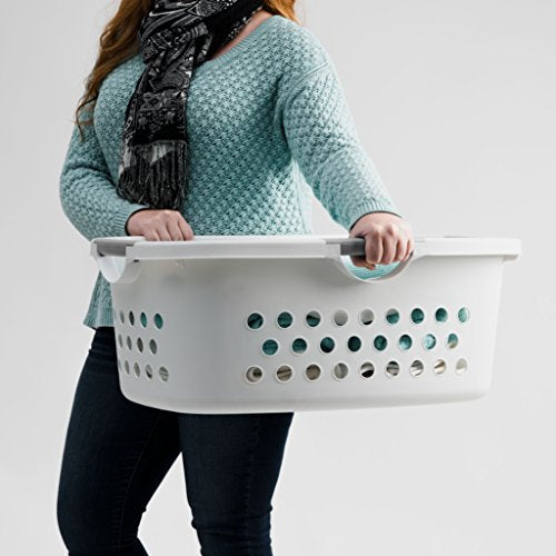 Comfort Carry Laundry Basket, White
