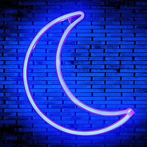 LED Moon Neon Light for Home Decoration