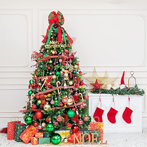 103-Pack Assorted Christmas Ball Ornaments