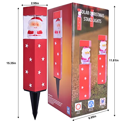 4 pack Christmas Pathway Lights Decoration