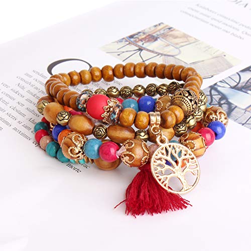 6 Sets Bohemian Multilayer Tassel Bracelet Set HOLIDAY BUNDLE!