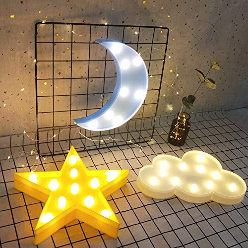 LED Moon Cloud Star Night Lights for Bedroom Decoration