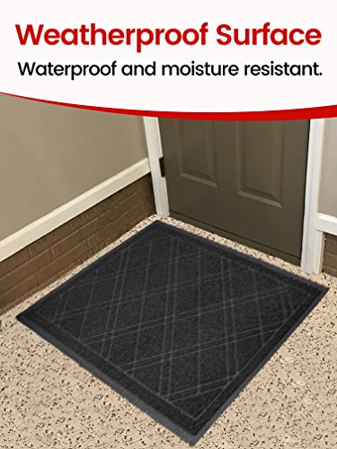 Universal Doormat | XL Size 42” x 35” | Anti-Slip Durable & Washable | Low Profile, Dirt & Dust Absorber
