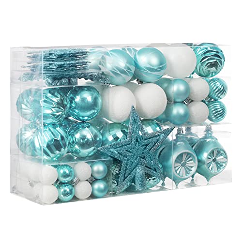 103-Pack Assorted Christmas Ball Ornaments