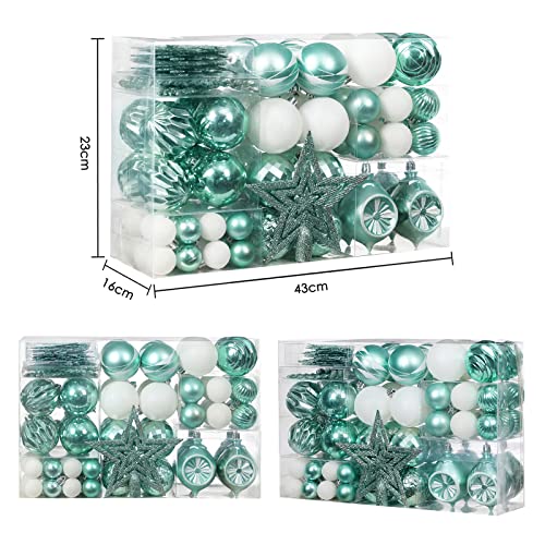103-Pack Assorted Christmas Ball Ornaments
