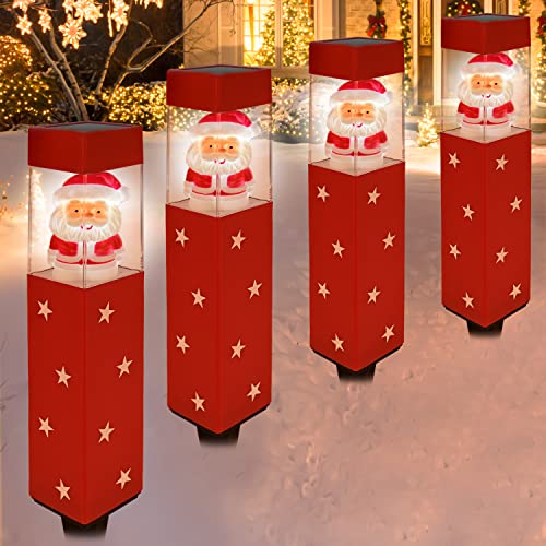4 pack Christmas Pathway Lights Decoration